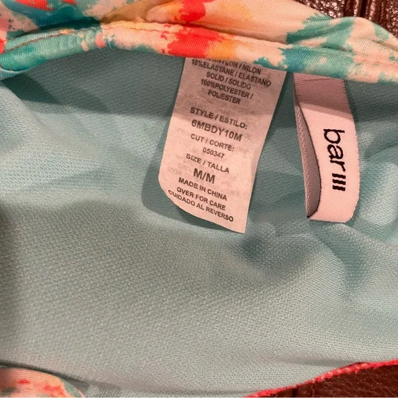 Bar III Multicolor bathing suit $20 OR BEST OFFER. Multi color swim suit - Picture 4 of 11